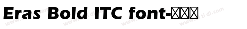 Eras Bold ITC font字体转换